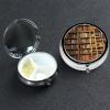 Pill Box 3 Compartment Metal Medicine Pill Organizer Library Bookshelf Pill Case for Purse or Pocket Cute Mini Portable Pill Holder Travel Pill Container to Hold Supplements, Vitamins, Fish Oil view 1