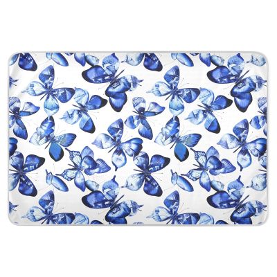 GOODOLD Washable Bed Pad for Incontinence 34" x 52" - Large Reusable Waterproof Mattress Protector with Non-Slip Back for Kids and Adults (Azure Wings)