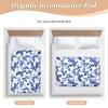 GOODOLD Washable Bed Pad for Incontinence 34" x 52" - Large Reusable Waterproof Mattress Protector with Non-Slip Back for Kids and Adults (Azure Wings) view 4