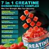 99.99% Creatine Monohydrate Gummies for Men Women 5g, 7-in-1 Pre-Workout Complex with BCAA, Taurine, B12/6 & Electrolytes, 6X Boost Energy, Muscle Strength & Recovery, Brain Focus, Vegan, Sugar Free view 3