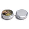 Wildlife Deer Bear Elk Pill Box 3 Compartment Waterproof Pill Case with Mirror Portable for Purse Pocket Daily Medicine Vitamin Organizer Travel Med Container Holder for Fish Oil Supplements view 3