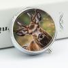 Wildlife Deer Bear Elk Pill Box 3 Compartment Waterproof Pill Case with Mirror Portable for Purse Pocket Daily Medicine Vitamin Organizer Travel Med Container Holder for Fish Oil Supplements view 4