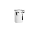QHFRENA Compatible For Large Capacity Coffee Storage Container Stainless Steel Coffee Bean Can Sealing Coffee Filling Food Storage Container(White 1800ML) view 1