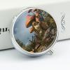 Mushroom Garden Pill Box 3 Compartment Waterproof Pill Case with Mirror Portable for Purse Pocket Daily Medicine Vitamin Organizer Travel Med Container Holder for Fish Oil Supplements view 4