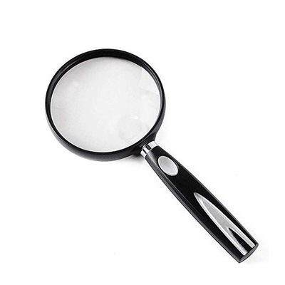 Hand Holding Magnifier,6X Magnifying Glass Handheld Magnifier Bag for Reading, Coins, Stamps