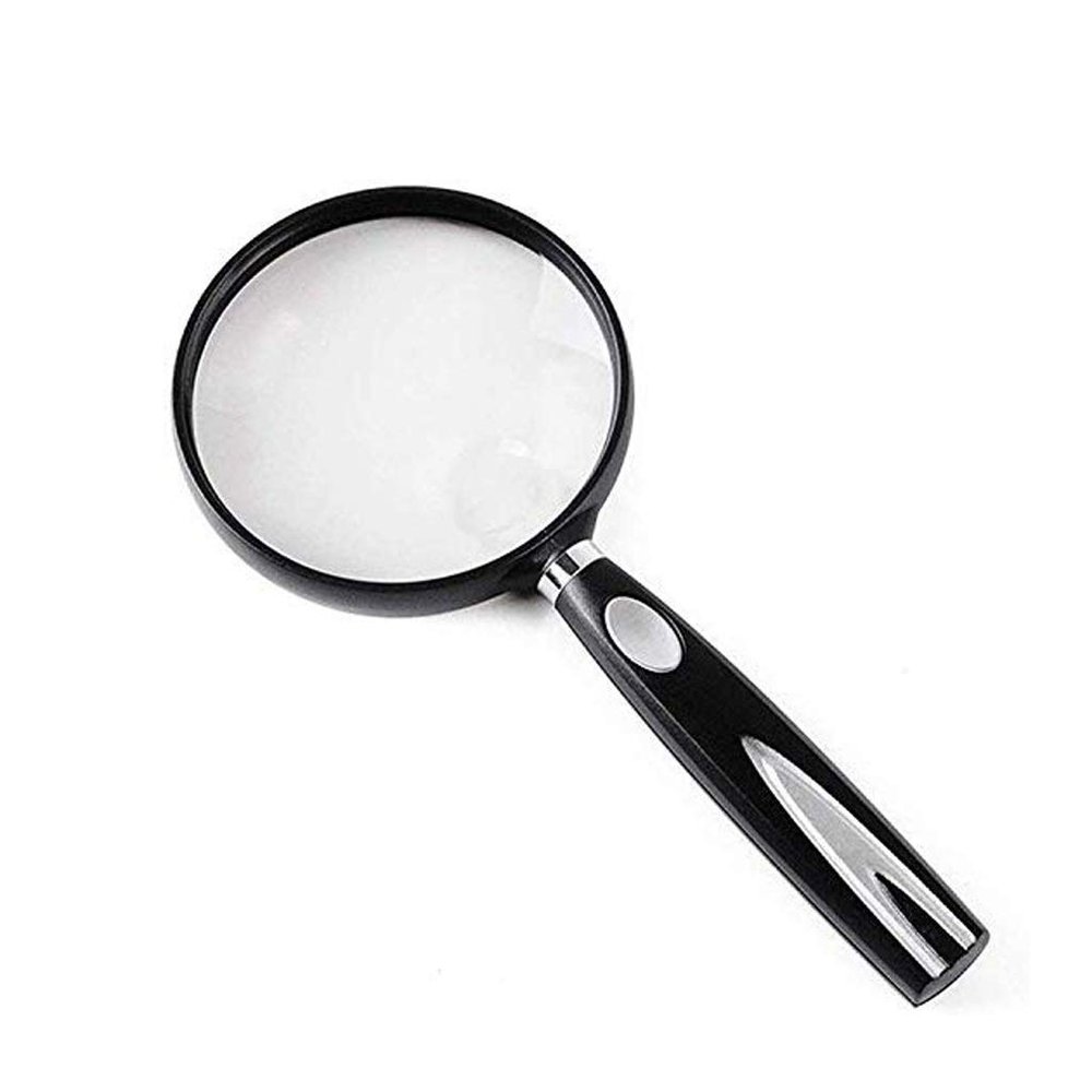 Hand Holding Magnifier,6X Magnifying Glass Handheld Magnifier Bag for Reading, Coins, Stamps