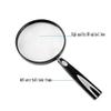 Hand Holding Magnifier,6X Magnifying Glass Handheld Magnifier Bag for Reading, Coins, Stamps view 3