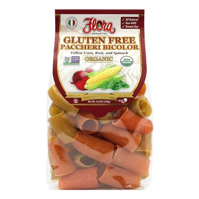 Gluten Free Paccheri Pasta - Bicolor Organic - 8.8 oz