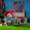 MOYEE Christmas Iron Hand Gift Bucket Large Theme Party Decoration Candy Chocolate Storage(Large A-1 Pattern Random) view 4