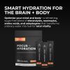 BrainTree Nutrition - Focus + Hydration - Electrolyte Drink Mix - Total Body Hydration - Supports Cognitive Function, Energy & Muscle Recovery - Sugar Free - Refreshing - 30 Stick Packs view 2