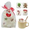 4E's Novelty Christmas Decorated Marshmallow Large Individually Wrapped 16 Pcs - Large Christmas Marshmallows for Hot Chocolate Toppers, Marshmallow Treat Toppings for Hot Cocoa Bar Supplies, Christmas Candy for Kid Adults view 1