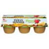 Indian Summer Single Serve Natural Apple Sauce, Individually Packed Applesauces, 6 Single Cups, 4 Ounces Each (Natural)