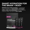 BrainTree Nutrition - Focus + Hydration - Electrolyte Drink Mix - Total Body Hydration - Supports Cognitive Function, Energy & Muscle Recovery - Sugar Free - Berry - 30 Stick Packs view 2