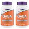 Now Supplements GABA 500 mg Capsules, Premium GABA Supplement for Stress Relief, Vegetarian, Vegan, and Kosher Friendly, Ideal for Balanced Brain Function*, 300 Capsules (Pack of 2) view 1