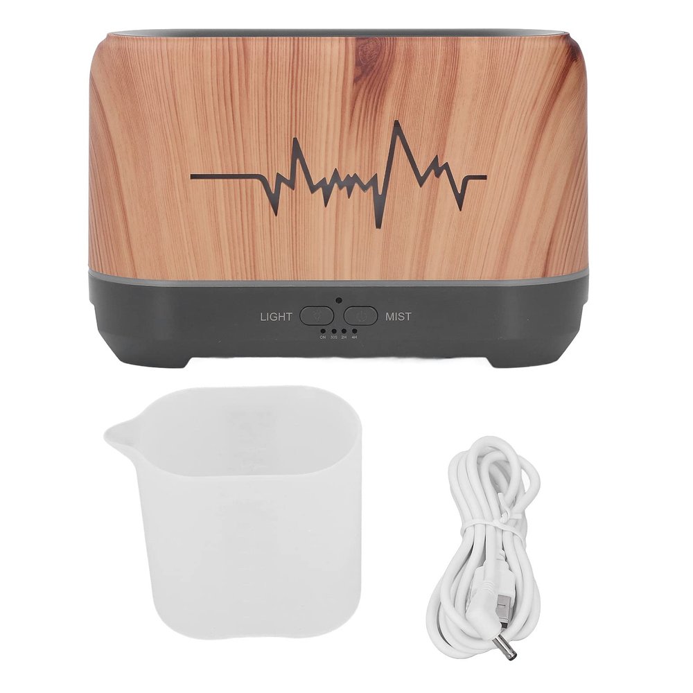 200ml Diffuser Humidifier with Hollow Lamp, USB Powered Humidifier for Bedroom, Aromatherapy Diffuser with LED Effect, Auto Shut