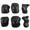 Knee Support for Fitness 6 in 1 Protective Gear Set Knee Pads Elbow Wrist Guards Protection Safety Bicycle Scooter Unisex Knee Braces(M) view 1