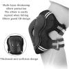 Knee Support for Fitness 6 in 1 Protective Gear Set Knee Pads Elbow Wrist Guards Protection Safety Bicycle Scooter Unisex Knee Braces(M) view 3