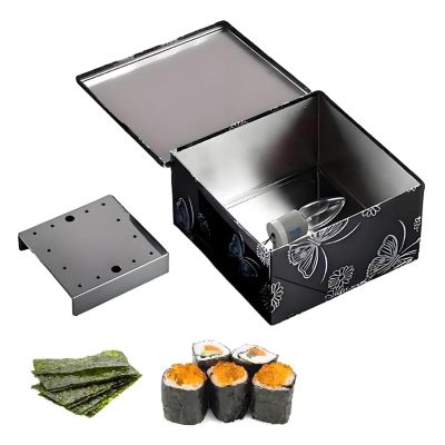 Seaweed Drying Box, Stainless Steel Nori Oven with Glowing Bulb, 4 Heat-Insulating Feet, Adjustable Temperature, 304 Stainless Steel, Suitable for Sushi Restaurants, Hotels and Snack Bars