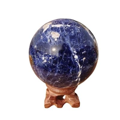 USUFKCXDG 1pcs 600-700g Blue Sodium Balls, Quartz Crystal Ore Polishing