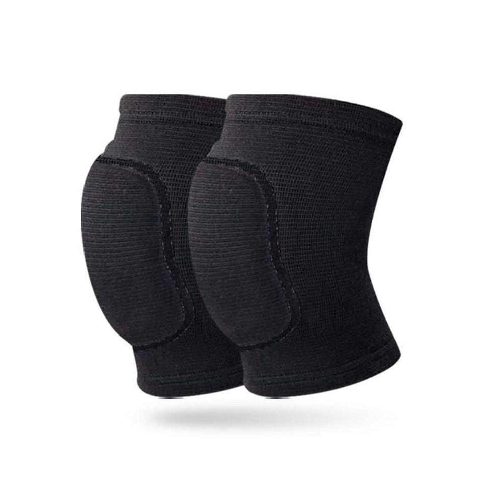 Knee Support for Fitness Knee Pads Breathable Elastic Non-Slip Padded Sponge Knees Dance Running Basketball Football Unisex Knee Braces(Black,M)