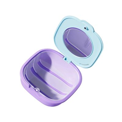 UNTERING Compact Portable Retainers Case Holder for Invisible Aligners Hygienic Storage Box with Secure Lid Design