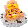 Silver Real Dark Chocolate Coins, (24 Bags = 72 Coins) | Dairy Free | Individually Wrapped Hanukkah Gelt - Mixed Sizes | Holiday Candy, Party Favors | Gluten Free | Perfect for Chanukah Dreidel Games! By Carmit view 1