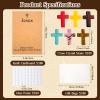 100 Pack Cross Crystal Stone Bulk Set with Greeting Cards & Gift Bags, Natural Crystal Pocket Hug Tokens, Religious Keepsake Gifts for Friends, Family, Bible Study Group view 2