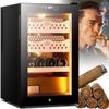 50L 300 Counts Electric Temperature & Humidity Control Cigar Humidor, Humidors Cigar Cabinet, Intelligent Electronic Cigar Humidor Cabinet, Temperature 11~18C,Cigarcabinet view 1