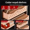 50L Electric Cigar Humidor Cabinet for 300 Counts, Temperature & Humidity Control, Cooling & Heating, with Spanish Cedar Wood Shelves & Drawer, Gift for Cigar Aficionados Cigarcabinet view 3