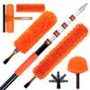 26FT High Reach Duster Cleaning Kit with 5-20 FTExtension Pole, High Ceiling Fan Cleaner Duster Tool for Fan Blades, Extendable Reusable Cobweb, Feather, Window Cleaning Squeegee Kit(20FT) view 1
