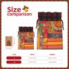 ZHYGZWWG African National Patterns Christmas Gift Bags, Drawstring Gift Bags, With Gift Labels view 4