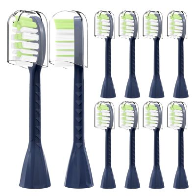 10 PCs Compatible for Philips Sonicare One Electric Toothbrush Replacement Toothbrush Head Compatible for Philips SonicareOne HY1100(Midnight Navy Blue)