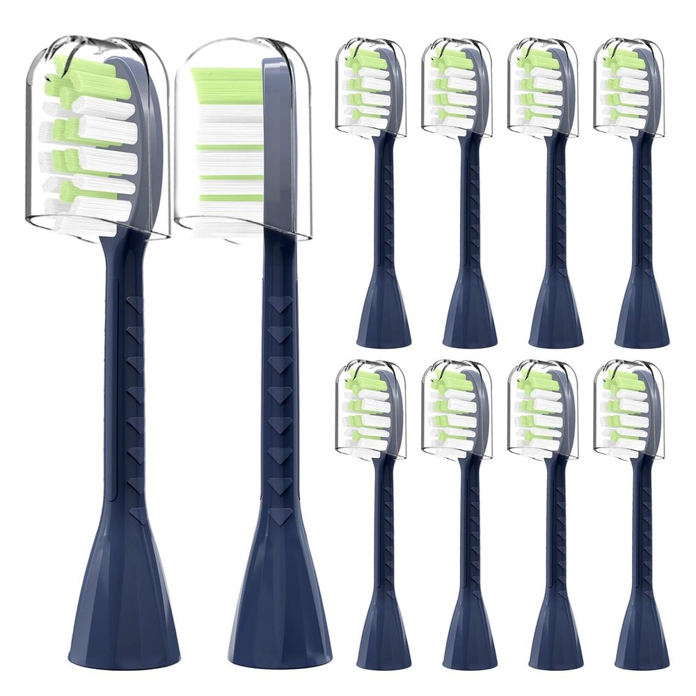 10 PCs Compatible for Philips Sonicare One Electric Toothbrush Replacement Toothbrush Head Compatible for Philips SonicareOne HY1100(Midnight Navy Blue)