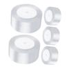 IWOWHERO 5 Rolls White Satin Ribbon for Wrapping and DIY Crafts Polyester Present Ribbon for Wedding Christmas Party Decorations Easy to Cut and Curl for Hair Bows and Balloon Ties view 1