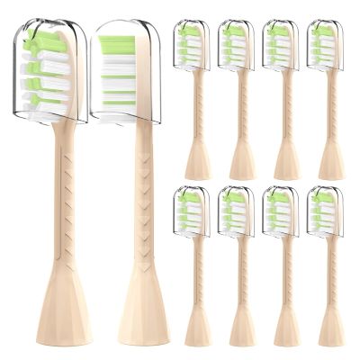 10 PCs Compatible for Philips Sonicare One Electric Toothbrush Replacement Toothbrush Head Compatible for Philips SonicareOne HY1100(Shimmer)