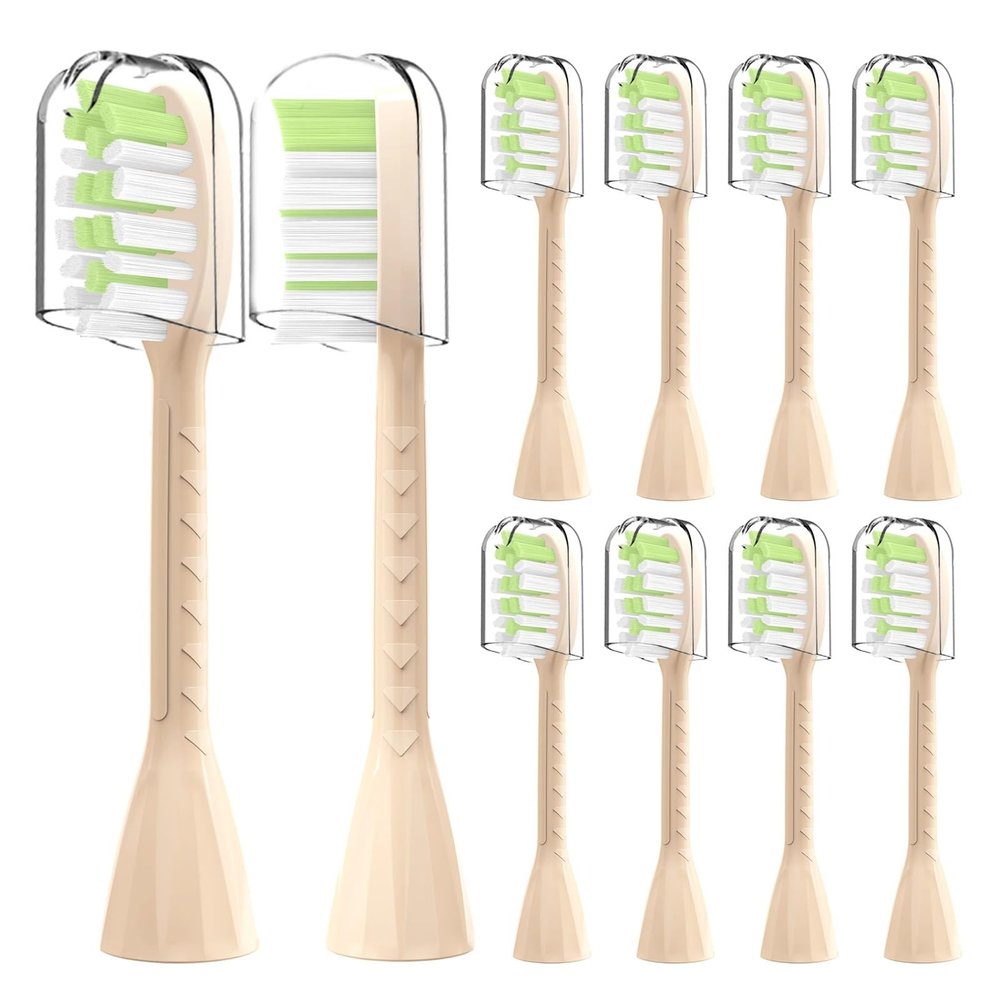 10 PCs Compatible for Philips Sonicare One Electric Toothbrush Replacement Toothbrush Head Compatible for Philips SonicareOne HY1100(Shimmer)