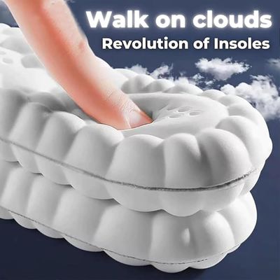 Footstr Insoles for Kids Youth, Arch Support & Shock Absorption, Breathable Soft Foam Sole | 4D Cloud Insoles for Men & Women