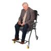 Folding Shower Commode Chair with Wheels - 330LBS Capacity, Detachable & Portable Bedside Rolling Shower Wheelchair for Elderly,Handicapped and Disabled (Black) view 1