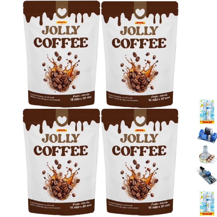 30 Sachets/Sachet Arabica Intense Good Shape Jollycoffee Instant Mix Coffee Powder Snack 29 in 1 Much Mellow Delicious (of 4) By Thaigiftshop [Get Free Tomato Facial Mask]