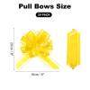Pull Bows 20pcs Pull Bows 6.3 Inch Wide Organza Ribbon Bow for Gift Wrapping Orange/Yellow(Yellow) view 2