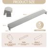 Novabright 76"x8"x5" Bed Wedge Pillow Gap Filler for Headboard Gap Filler Bed Wedge Pillow with Side Pocket Gaps Mattress Wedges Gaps Fillers to Stop Items Falling Down, Removable and Washable view 2