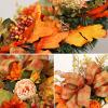 Maple Leaf Door Hanger Fall Flowers Wreath Thanksgiving Decoration Garland Hanging Maple Leaf Fall Decoration Simulation Garland Pendant Window Decor (B) view 2