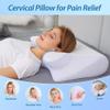 Beoglov Pillow for Sleep Apnea, Cervical Neck Traction Pillow, 2-in-1 Orthopedic Memory Foam Pillows for Neck Pain Relief, for All Sleeping Positions, Breathable and Not Stuffy (2Pc * Blue) view 2