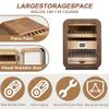 110 Count Cigar Humidor Cabinet with Glass Top, Humidifier & Digital Hygrometer, Layered Drawer Storage for Men, for Fathers & Husbands view 2