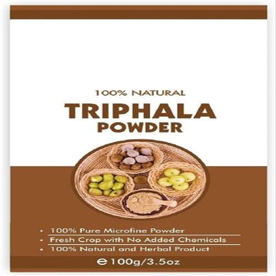 100 Pure Tri.phala Po.wder | Triph.ala Pow.der for Skin | Trip.hala Pow.der Organic | T.riphala Po.wder for Hair | Tri.phala Po.wder for Face | No Added Chemicals, 100 Grams