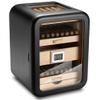 Aromatic Spanish Cedar Cigar Humidor Box - 110 Capacity, Built-in Electronic Hygrometer, Compact 9.8"x9.4"x12.8" for Small Spaces & Personal Use with Skylight view 1