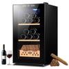 35L Electric Cigar Humidor - Holds 250 Cigars, Intelligent Cooling with Spanish Cedar Drawer & Shelf, Adjustable Temp, Built-in LED Light, Perfect for Cigar Aficionados. view 1