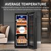 35L Electric Cigar Humidor - Holds 250 Cigars, Intelligent Cooling with Spanish Cedar Drawer & Shelf, Adjustable Temp, Built-in LED Light, Perfect for Cigar Aficionados. view 4