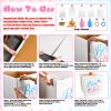 28 Inches Extra Large Gender Reveal Gift Box Kit with Oversized One Sided Printing Box Giant Pull Bows Balloon Ribbon for Gender Reveal Baby Shower Birthday Party Decor Supplies Not for Heavy-Duty view 3