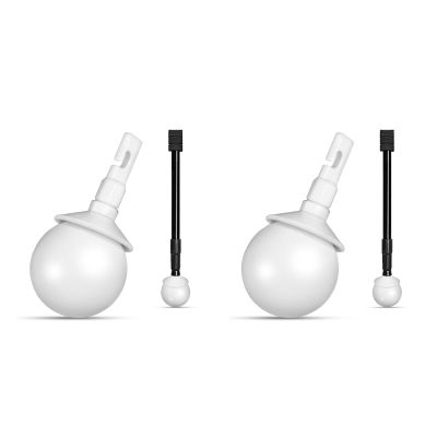 Healeved Hook Type Rolling Cane Tip with Rotating Ball Head Replacement for Blind Cane Mobility Aid Durable Walking Stick Handle Grip for Indoor Outdoor Use 2.95 X 2.75 X 1.37 Inches